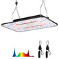 80W LED Grow Light Full Spectrum Growing Lamp for Indoor Plants - size: 11.8'' x 7.8''-UAP800
