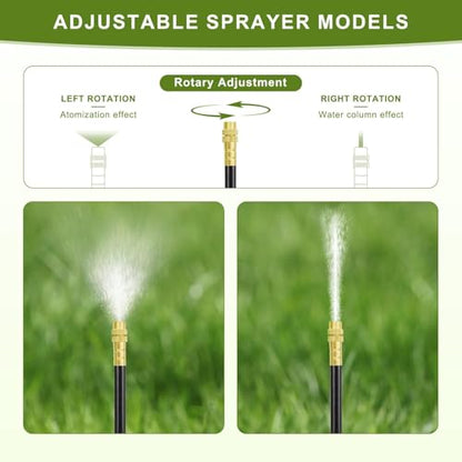 Drip Irrigation System Kit, 50FT Automatic Watering with Timer - size: 50FT with Timer