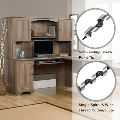 12 x 300mm (Approx. 15/32 x 12 Inch) Wood Auger Drill Bit - 1pcs - size: 12x300mm (Approx. 15/32 x 12")