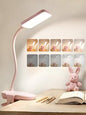 Pink Desk Lamp Cute Clip on Lamp,45 Modes Dimmable+450 Lumen Clip on Light - color: Pink