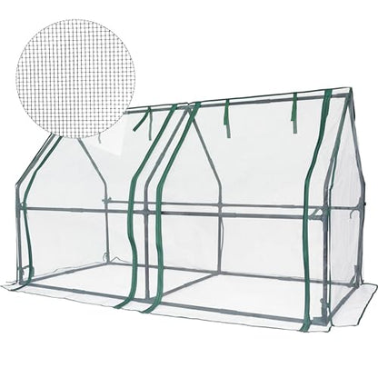 Gardzen Replacement Mesh Cover for Mini Greenhouse 71.7"(L) x36.2(W) x42.5(H), S2 - size: 71.7"(L) x36.2"(W) x42.5"(H)