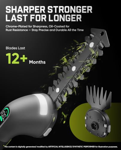 Fanttik Z10 Pro Cordless Hedge Trimmer for Yard, Garden, Lawn Care