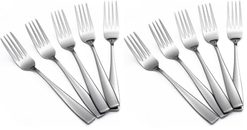 Eslite Staintess Steel Salad Forks Set,6.7-Inch,12-Piece (Pack of 2) - size: 6.7-Inch (Pack of 2)