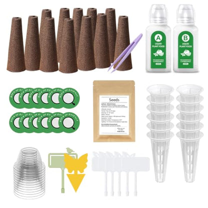 Hydroponic Seed Pod Kit, 12-Pod Indoor Garden Refill Set with Seeds
