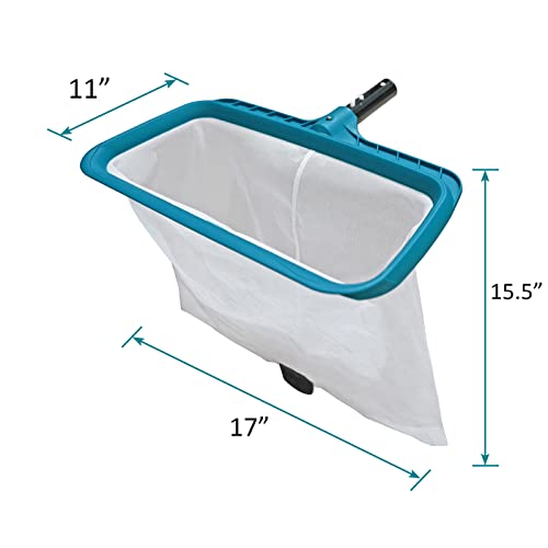 POOLWHALE Pool Skimmer Leaf Rake Net, Fine Mesh Deep Nylon Bag (Not Pole) - size: Pool Rake