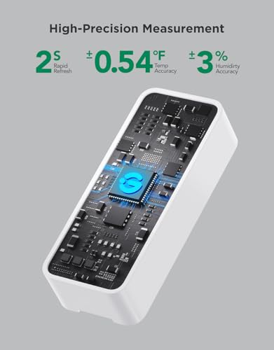 GoveeLife 2.0 WiFi Hygrometer Thermometer with Gateway, Mini Sensor 6-Pack - style: BT Gateway + 6 Sensor
