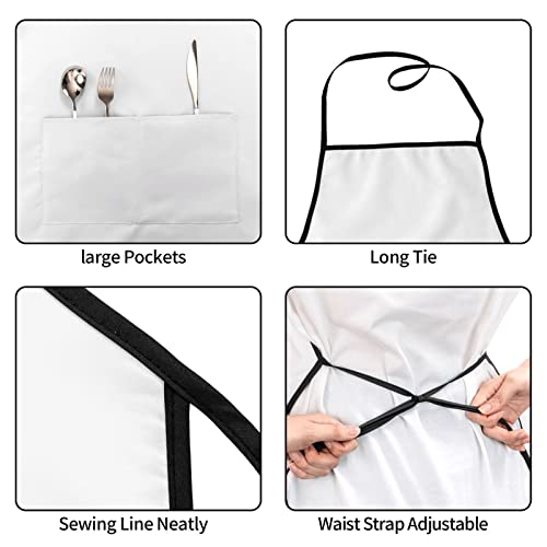 Waterproof Apron with Pockets - color: Brown