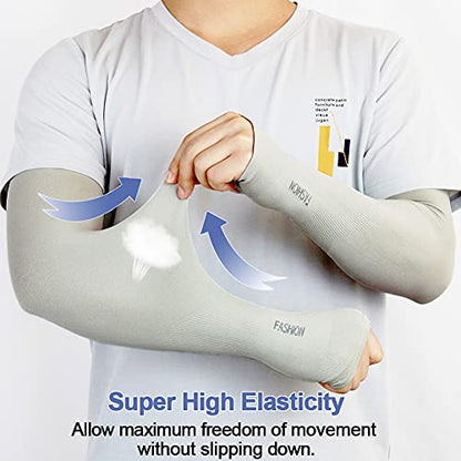 beister Arm Sleeves for Men & Women, UPF 50+ UV Sun Protection, Cooling - color: 3-pairs Grey