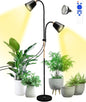 Standing Plant Grow Light, LED Growing Light Full Spectrum for Indoor Plants，4/8/12H Timer, 10-Level Brightness,Flow Grow Light for Tall Large Indoor Plants - size: Dual Head Bendable Light