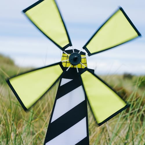 In the Breeze 2500 Lighthouse Wind Spinner-Colorful Garden Decoration - style: Lighthouse