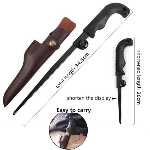 Hand Saw with Sheath, Retractable Blade for Gardening Camping
