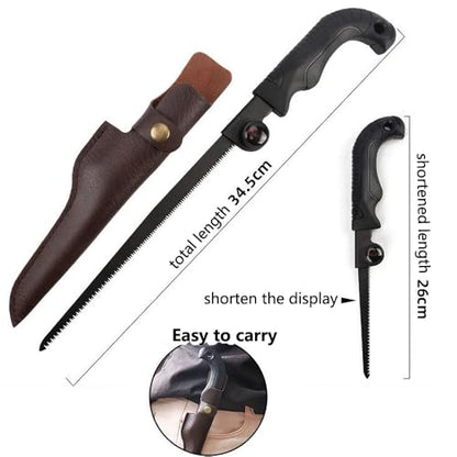 Hand Saw with Sheath, Retractable Blade for Gardening Camping