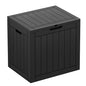 32 Gallon Outdoor Storage Box Waterproof Deck Box Patio Storage - color: Black, style: 32Gallon-style2