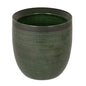 Creative Co-Op Textured Stoneware Planter, Green - color: Matte Green