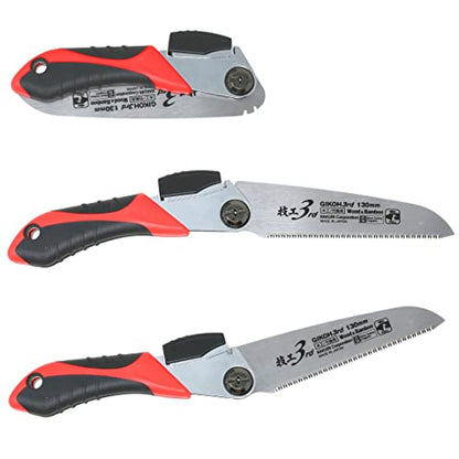 KAKURI Japanese Folding Bamboo Saw 5-1/8", Small Foldable Pocket Hand Saw - color: Japanese Folding Saw (Pruning)