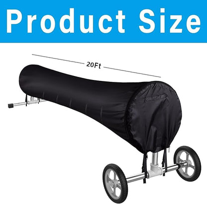 Swimming Pool Solar Reel Cover, 20 FT Winter Reel Blanket Covers - color: 20FT