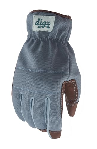 Digz Gardening Gloves, Garden Gloves for Women - color: Blue, size: Small