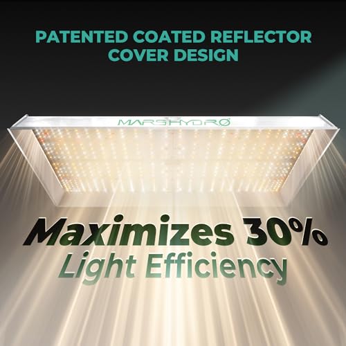 MARS HYDRO 300W TSW2000 Led Grow Light for Indoor Plants Seeding Veg Bloom - size: 23.3" × 18.7"