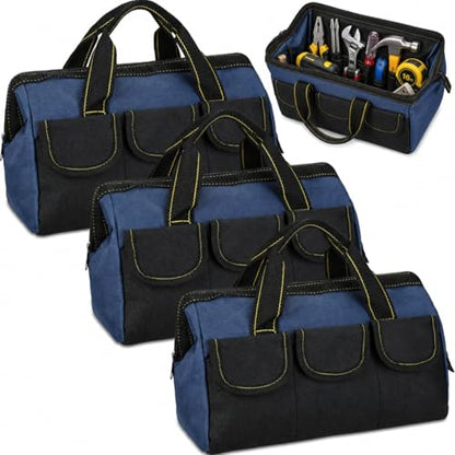Sanwuta 3 Pack 13 Inch Tool Bags, Classic, Blue - color: Blue, size: 13 Inch, style: Classic