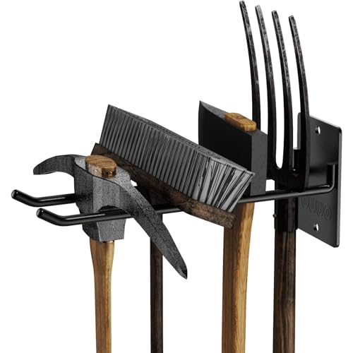 4-Pack Solid Steel Garage Wall Hooks for Tools