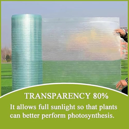 Polycarbonate Greenhouse Panels Clear Roofing Sheets 5x32ft - size: 59 in x 32 ft