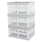 Vababa 3-Pack Plastic Stackable Collapsible Storage Crate, 15 L - size: 15 L