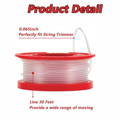 String Trimmer Line for Craftsman Weed Eater CMZST065 Grass Trimmer Kits - color: 8pcs