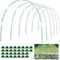 Garden Hoops for Raised Beds 60 Pcs, 10 Sets of 8FT Long Greenhouse Hoops Grow Tunnel Rust-Free Fiberglass Support Hoops Frame for Garden Netting Fabric Shade Cloth Row Cover (60 PCS) - size: 60 PCS