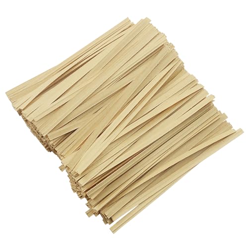 1000Pcs 6 Inch Kraft Paper Twist Ties - color: Kraft Paper, size: 6"
