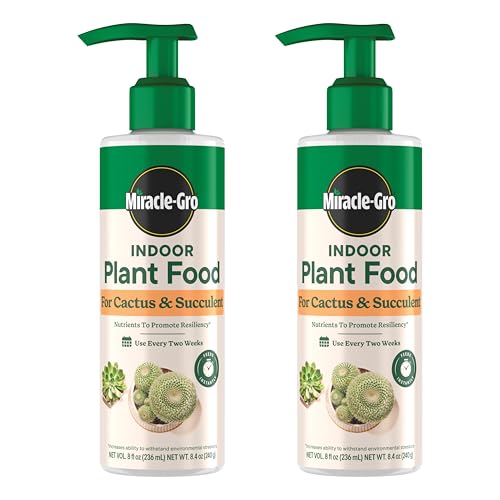 Miracle-Gro Indoor Plant Food for Cactus & Succulent, 8 fl. oz. (2-Pack) - style: Cactus & Succulent