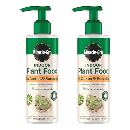 Miracle-Gro Indoor Plant Food for Cactus & Succulent, 8 fl. oz. (2-Pack) - style: Cactus & Succulent