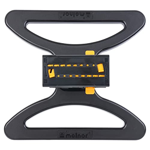 Melnor 65131AMZ MiniMax Turbo Oscillator Sprinkler, 4000 sq. ft., 4-Way Adjustable, Quick Connect Bundle, Black, Yellow (Pack of 12) - style: QuickConnect Set (Pack of 12)