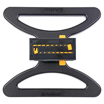 Melnor 65131AMZ MiniMax Turbo Oscillator Sprinkler, 4000 sq. ft., 4-Way Adjustable, Quick Connect Bundle, Black, Yellow (Pack of 12) - style: QuickConnect Set (Pack of 12)