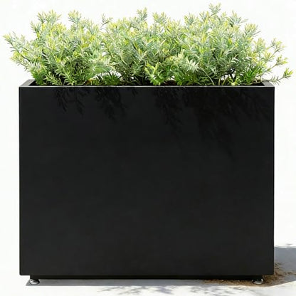 Tall Divider Metal Planter Box 36Wx11Dx30H, Quick 5-Min Assembly - size: 36Wx11Dx30H