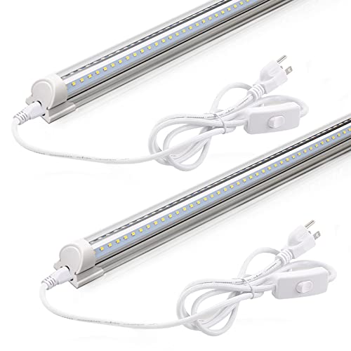 Barrina T8 LED Shop Lights 2FT, 20W 3000LM 4000K, 2 Pack, High Output Tube - color: 4000K, size: 2FT-2 Packs