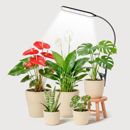 Garpsen Clip-On Grow Light for Indoor Plants, 52 LEDs, Full Spectrum - size: 1Pack