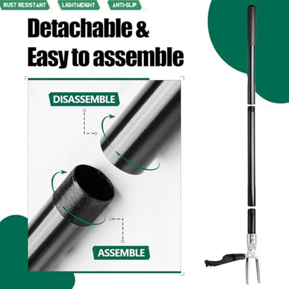 39" Standing Weeder for Elderly - Lightweight Detachable Design, No-Bending Operation for Quick Weed Removal, Suitable for Gardens & Yards