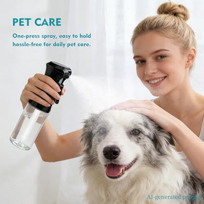 Continuous Spray Bottle for Hair, 6.8 OZ Ultra Fine Mist Spray Bottle - color: Black