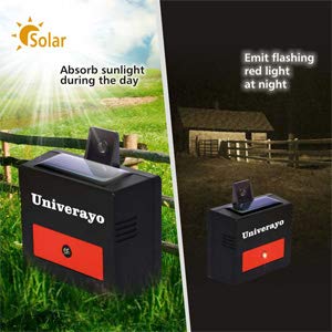 Solar Powered Nocturnal Animal Repeller, 4 Pack