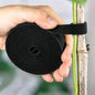 3rolls 2m Reusable Cable Ties Self Adhesive Loop Bundle Fastener Management Nylon Plant Vines Tie Garden Supplies,1cm Width (Black1) - color: Black1