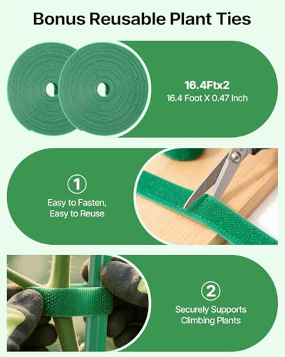 Suteck Cucumber Trellis 39.2" 2 Pack A-Frame, Foldable Metal - size: 39.2"