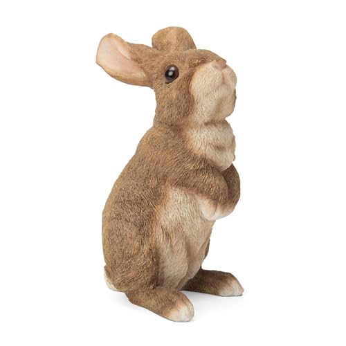 Garden Outdoor Rabbit Statue,Bunny Figurine Resin 9.5 Inches, Suitable for Home Lawns, Balconies, Courtyard Art Garden and Courtyard, Easter Spring Home Decor Unique Home Gifts.