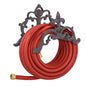 Cast Iron Garden Hose Holder, Wall Mount Hose Storage (Brown)