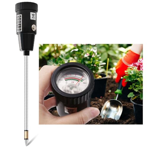 Soil Meters,Soil Test Kit,Soil PH/Moisture Tester Heavy Duty 295mm Long Probe&Large Screen for Garden Lawn Farm Indoor Outdoor Plants (No Battery Needed)