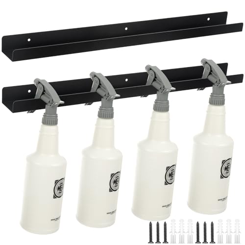 MorningRo 2 Pcs Spray Bottle Holder Wall Mounted Universal Trigger