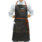 Black Kitchen Apron with Pockets & Towel Loop for Men Women, Denim - color: Black Denim 9#