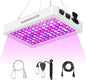 Upgraded BW1000 LED Grow Lights, Full Spectrum Plant Grow Light[White] - color: White, size: Medium