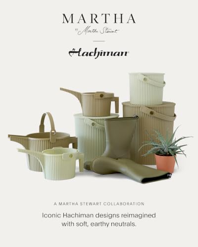 Martha by Martha Stewart Hachiman Large Watering Can with Widened Spout - color: Sage, size: Large (Single)