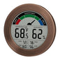 Digital Hygrometer Indoor Thermometer, Brushed Metal Frame, Bronze - color: Bronze