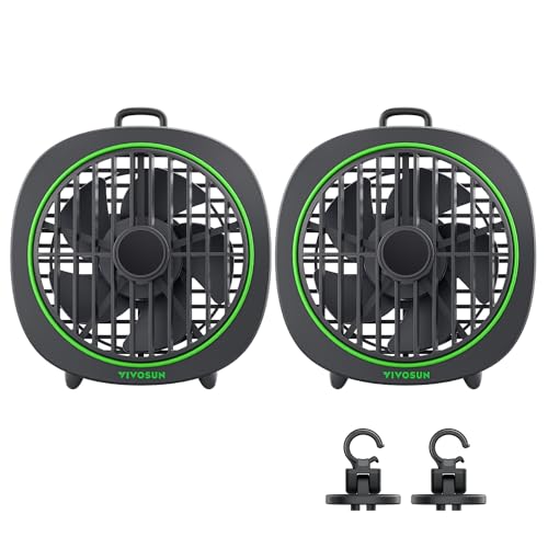 VIVOSUN AeroWave D4 Grow Tent Clip Fan with Detachable Hook, 4" Fan, 2-Pack - size: 4"-2 Pack